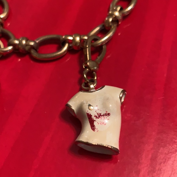 JUICY COUTURE 3 CHARM BRACELET. ONE NOT REMOVABLE